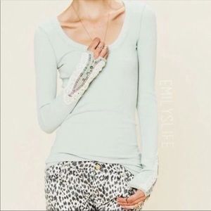 Free People Fiesta Cuff Mint Thermal L